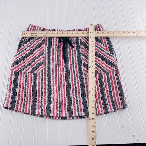 Caslon Womens Striped Seersucker Skirt With Pockets - Picture 4 of 6